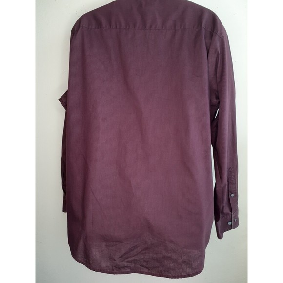 Croft & Barrow Mens Purple Button Up Shirt size XL Extra Large Long Sleeves - Picture 5 of 6